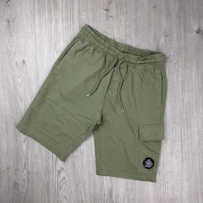 CP Company Jersey Shorts - Moss Gray