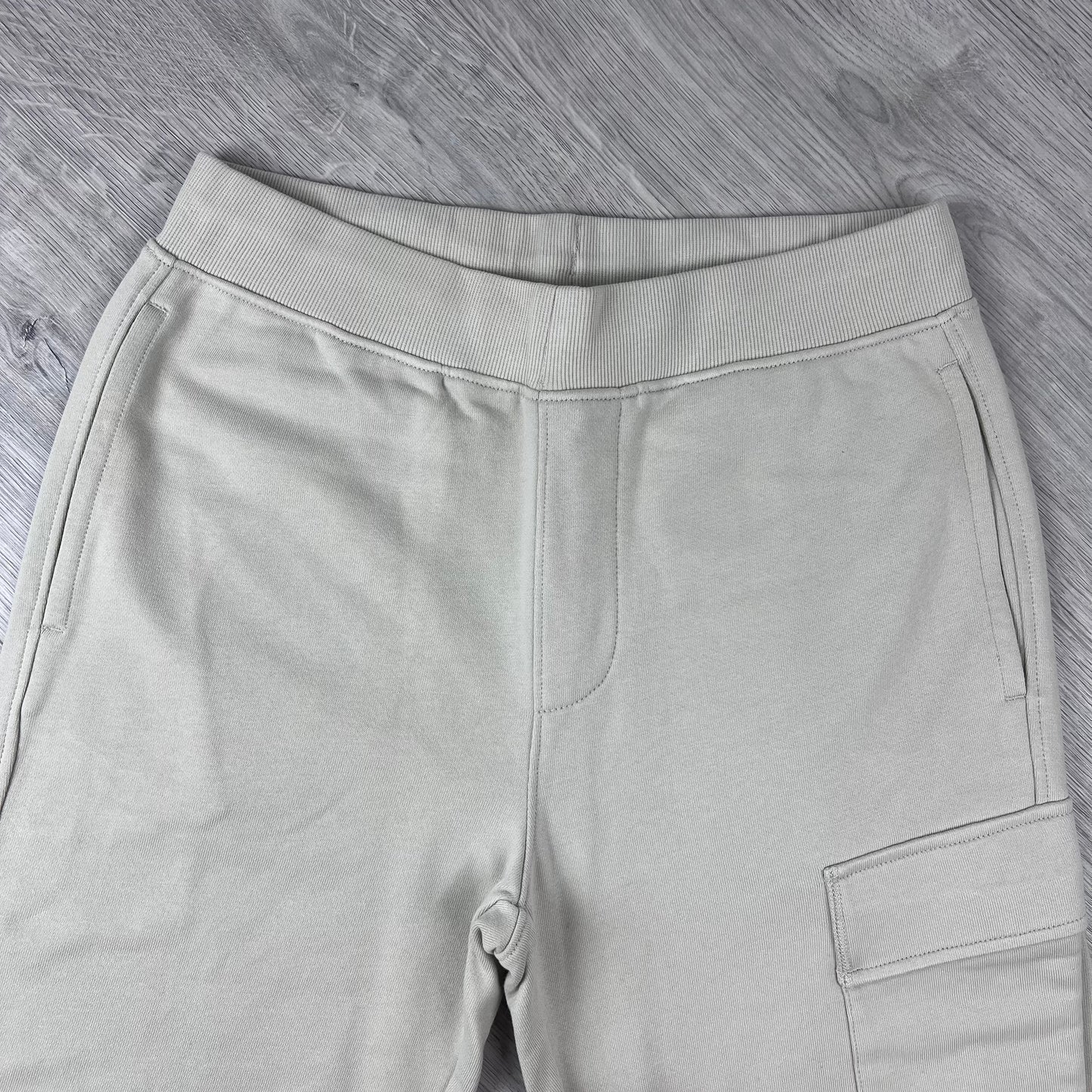 CP Company Raised Fleece Sweatpants - Silver Birch