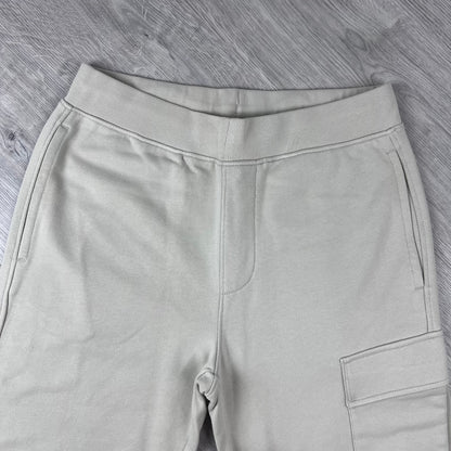 CP Company Raised Fleece Sweatpants - Silver Birch