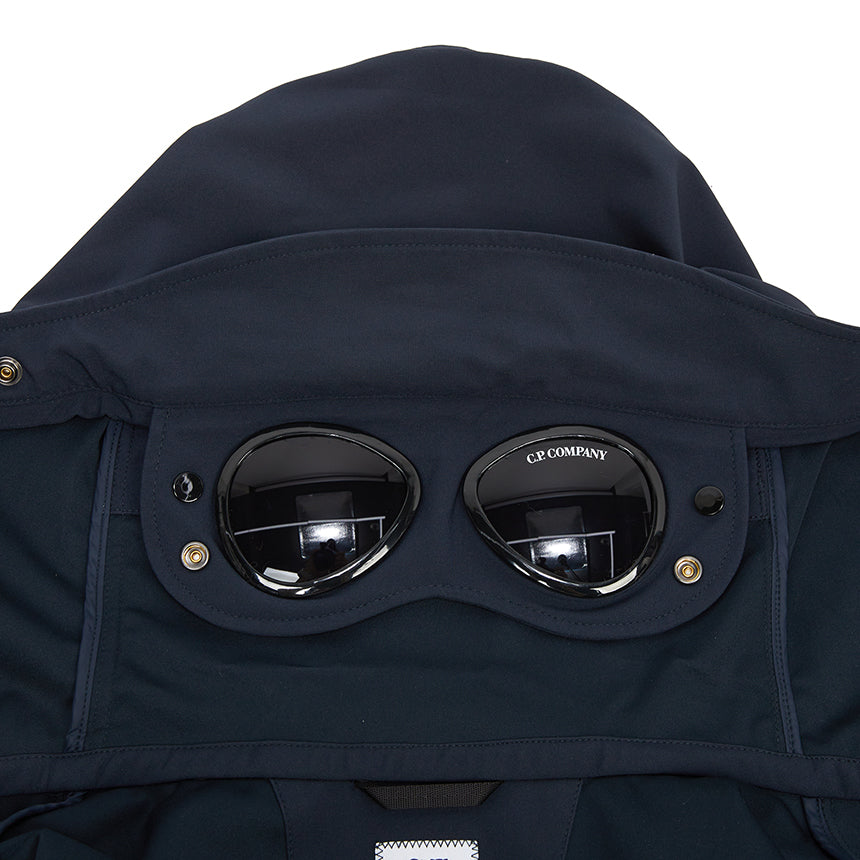 Cp Company 001A Shell-R Goggle Jacket In Navy