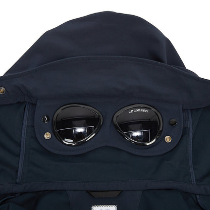 Cp Company 001A Shell-R Goggle Jacket In Navy