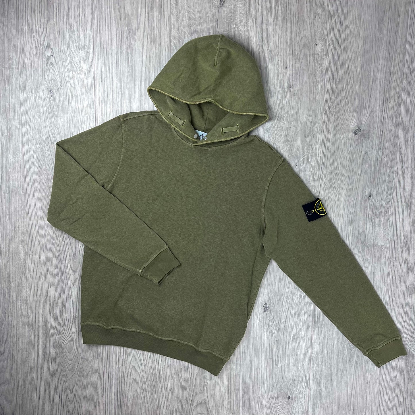 Stone Island Dyed Hoodie - Military