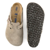 Load image into Gallery viewer, Unisex Boston Soft Footbed Suede Leather Taupe Medium/Narrow