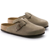 Load image into Gallery viewer, Unisex Boston Soft Footbed Suede Leather Taup Regular/Wide
