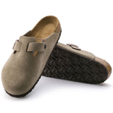 Load image into Gallery viewer, Unisex Boston Soft Footbed Suede Leather Taup Regular/Wide