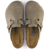 Load image into Gallery viewer, Unisex Boston Soft Footbed Suede Leather Taup Regular/Wide