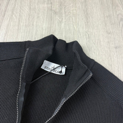 Stone Island Knit Half Zip Fleece - Black