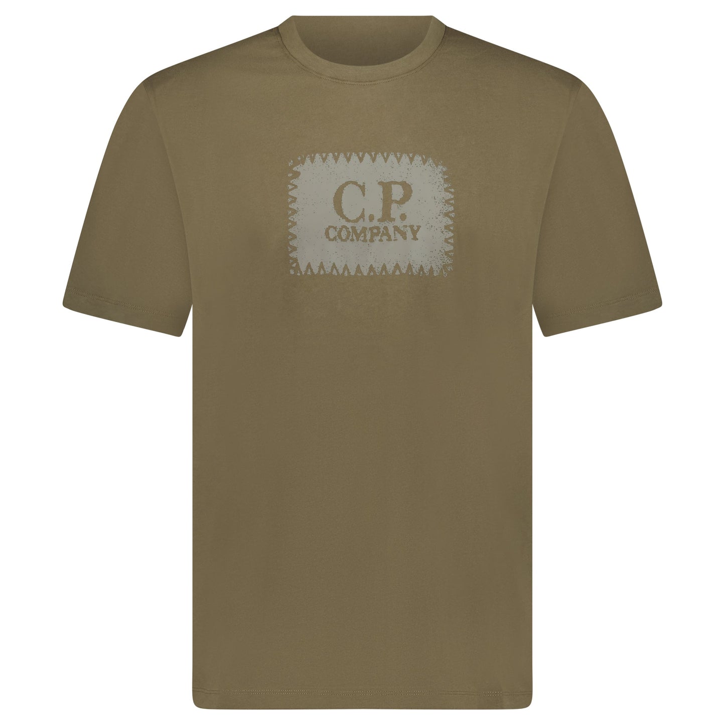 Cp Company 029A 30/1 Stamp T-Shirt In Ivy Green