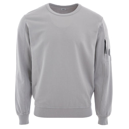 Cp Company 16Cm Light Fleece Lens Sweatshirt In Drizzle Grey