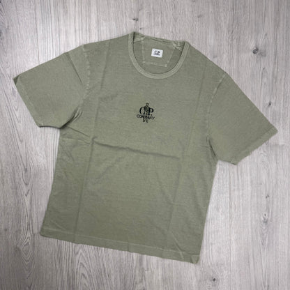 CP Company Embroidered Sailor T-Shirt - Moss Gray