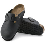 Load image into Gallery viewer, Unisex Boston Oiled Leather Black Regular/Wide
