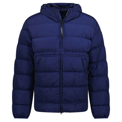 Cp Company Chrome-R Goggle Down Jacket In Estate Blue
