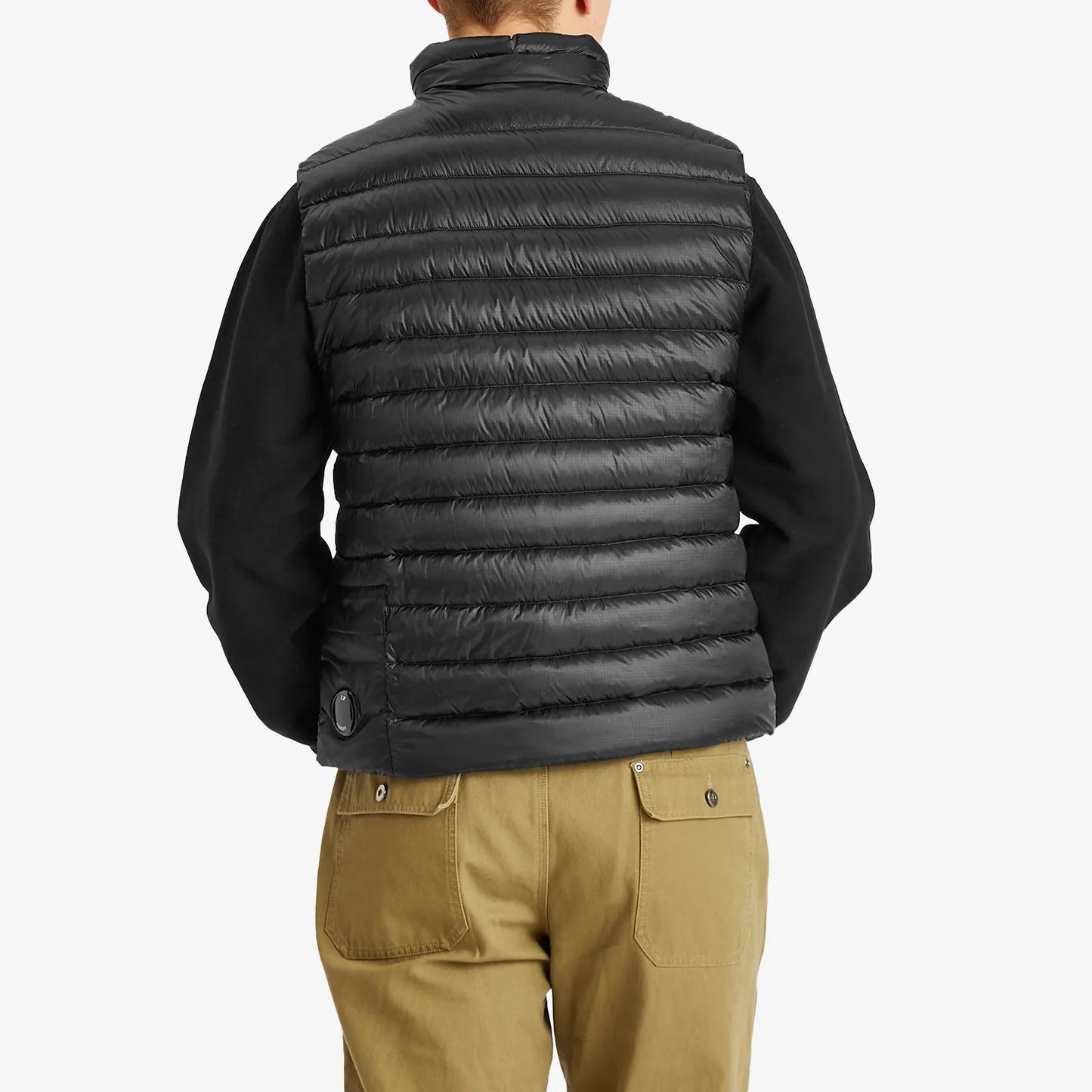 Cp Company 201A D.D Shell Lens Down Gilet In Black