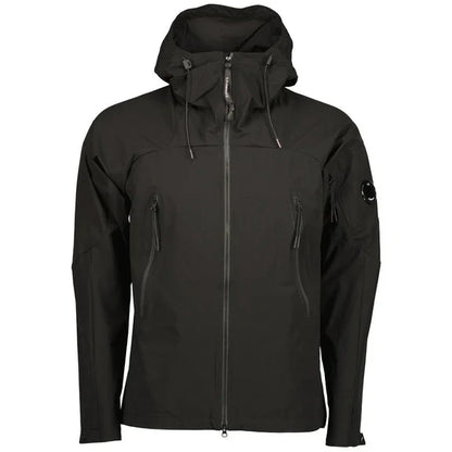 Cp Company Slim Fit Lightweight Lens Hooded Pro-Tek Jacket In Black