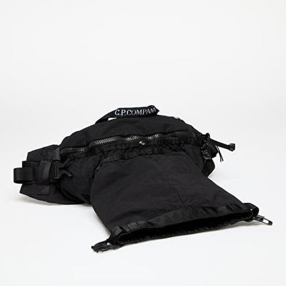 Cp Company Plain Paper Touch Belt Bag In Black with Certilogo