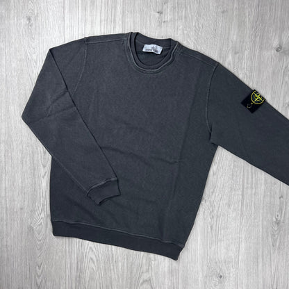 Stone Island Malfilé 'Old' Sweatshirt - Charcoal
