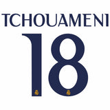 Load image into Gallery viewer, Real Madrid TCHOUAMENI 23/24 HOME OFFICIAL NAME AND NUMBER SET
