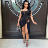 Load image into Gallery viewer, Tonya monokini/ cover skirt (Black)