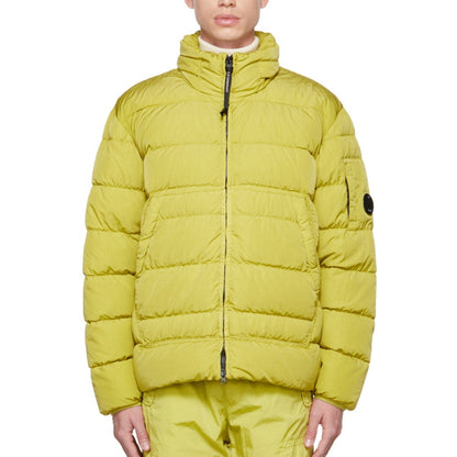 Cp Company 028A Down Jacket In Golden Palm