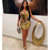 Load image into Gallery viewer, Prissy skirt set (Gold/silver)