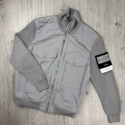 Stone Island Ghost Hybrid Knit Jacket - Dust Grey