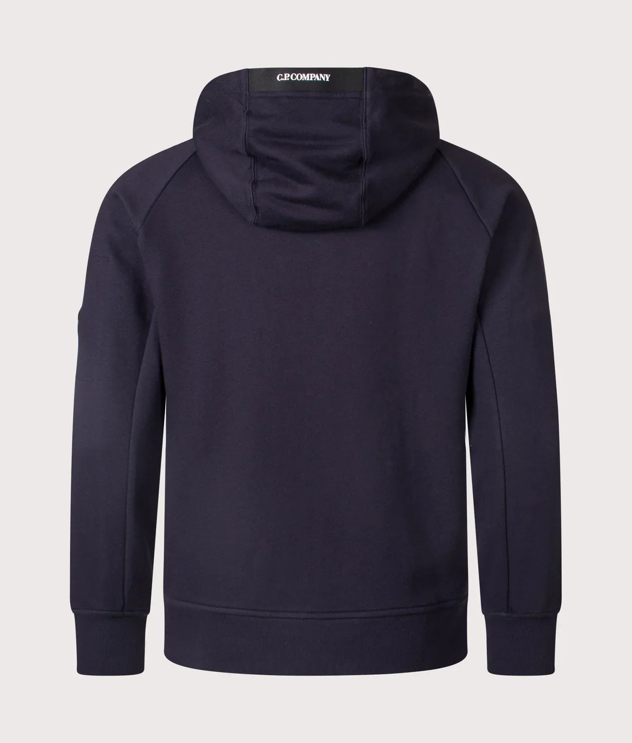 Cp Company 025A Diagonal Raised Lens Full Zip Hoodie In Navy