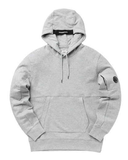 Cp Company 16cm Diagonal Raised Lens Overhead Hoodie In Grey M93