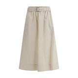 Load image into Gallery viewer, Brunello Cucinelli Cream Wide Long Skirt