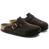 Load image into Gallery viewer, Unisex Boston Soft Footbed Suede Leather Mocha Regular/Wide