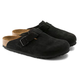Load image into Gallery viewer, Unisex Boston Soft Footbed Suede Leather Black Regular/Wide