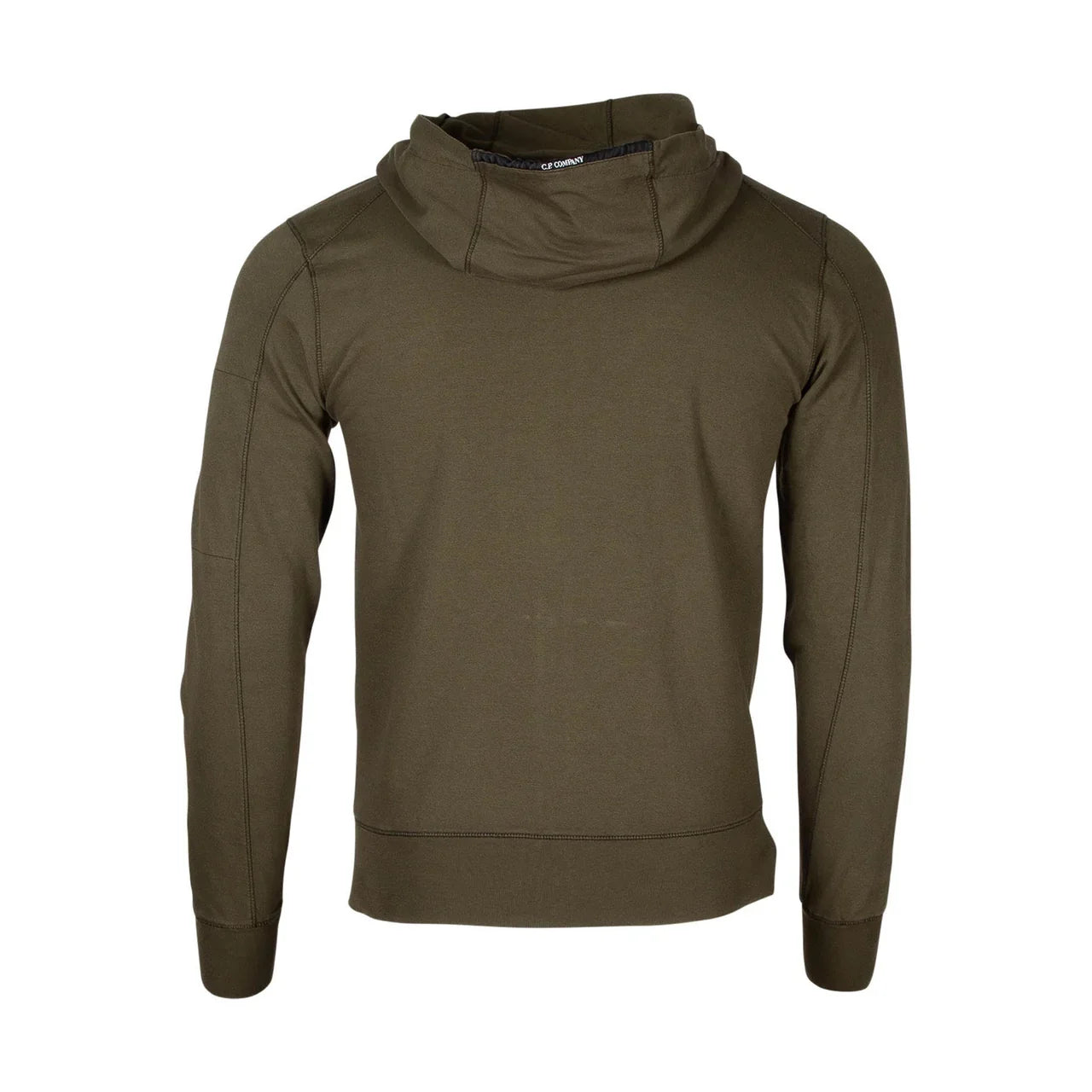 Cp Company 16cm Hooded Lens Full Zip Lens In Ivy Green