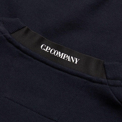 Cp Company 023A Diagonal Raised Lens Sweatshirt In Navy