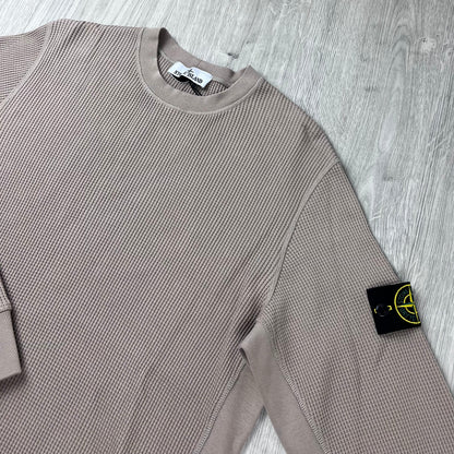 Stone Island Cotton Waffle Sweatshirt - Desert