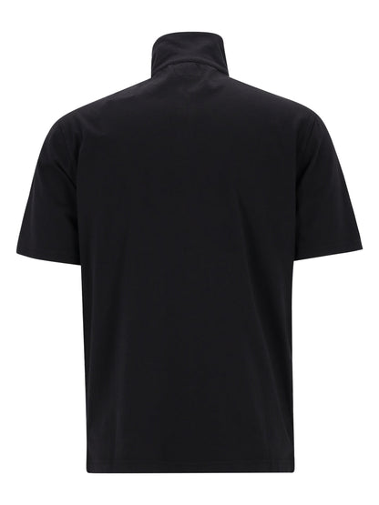Cp Company 291A Half Zip Polo Shirt In Black