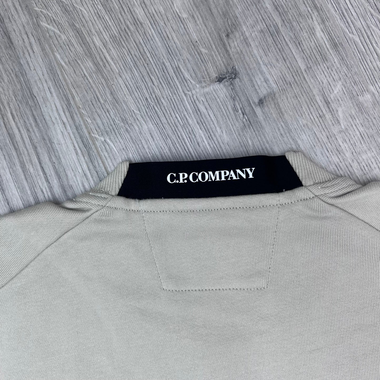 CP Company Raised Fleece Sweatshirt - Silver Birch