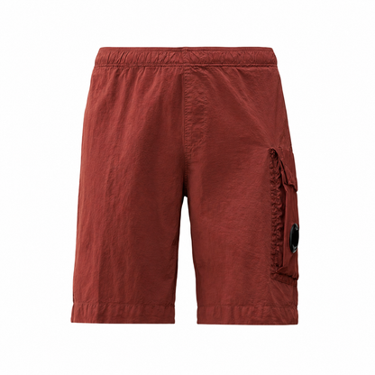 Cp Company 232A Flatt Nylon Mixed Cargo Swim Shorts In Sable