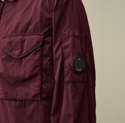 Cp Company 095A Chrome Lens Overshirt In Potent Purple