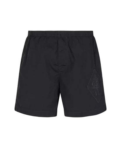 Cp Company Eco-Chrome British Sailor Swim Shorts In Navy With Certilogo