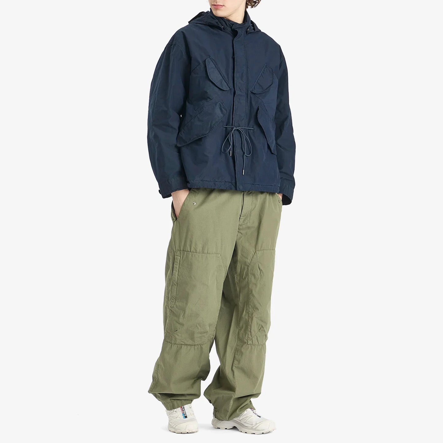 Cp Company 220A Goggle Jacket In Navy