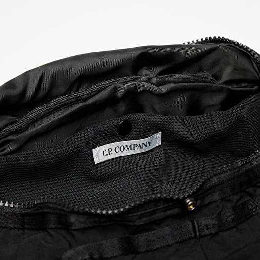 Cp Company Plain Paper Touch Belt Bag In Black with Certilogo