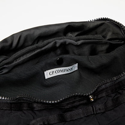 Cp Company Plain Paper Touch Belt Bag In Black with Certilogo