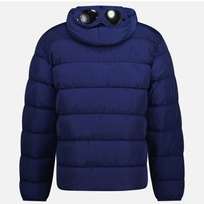 Cp Company Chrome-R Goggle Down Jacket In Estate Blue