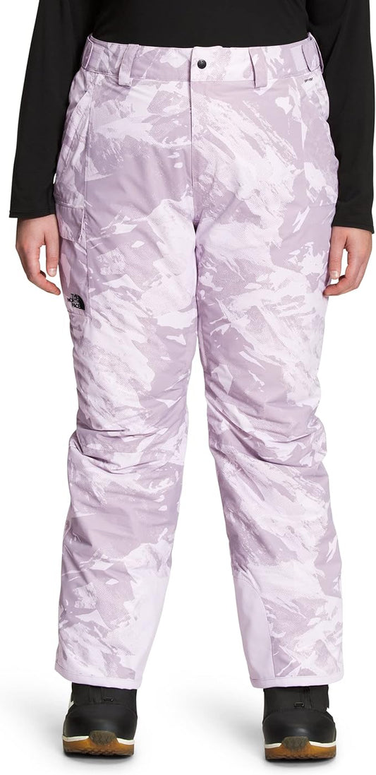 The North Face - Freedom Insulated Pant - Women's Plus - Lavender Fog Tonal Mountainscape Print