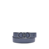 Load image into Gallery viewer, Ferragamo Blue Calf Leather Bos Taurus Regular Belt