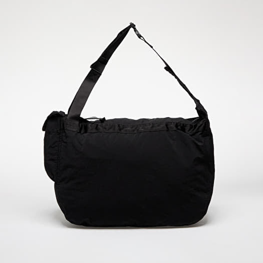 Cp Company Plain Paper Touch Zipped Logo Bag In Black with Certilogo
