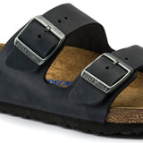 Load image into Gallery viewer, Unisex Arizona Soft Footbed Oiled Leather Black Medium/Narrow