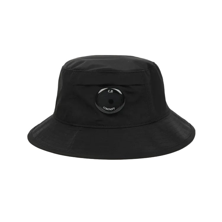Cp Company Chrome-R Lens Bucket Hat in Black