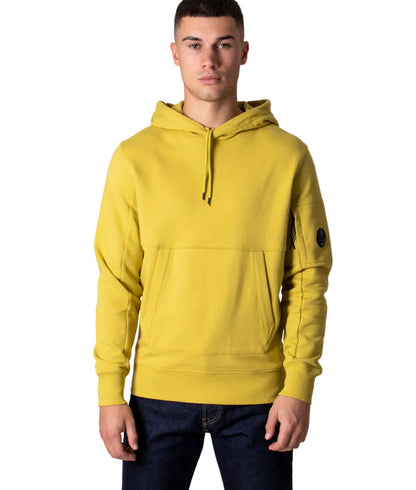 Cp Company Diagonal Raised Overhead Hoodie In Golden Nugget