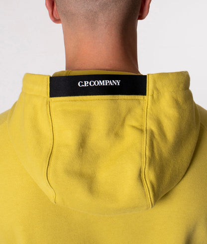 Cp Company Diagonal Raised Overhead Hoodie In Golden Nugget
