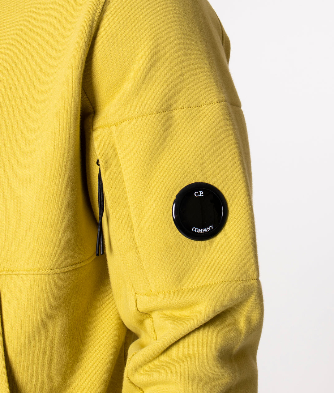 Cp Company Diagonal Raised Overhead Hoodie In Golden Nugget